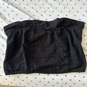 Aeropostale Black Floral Tube Top